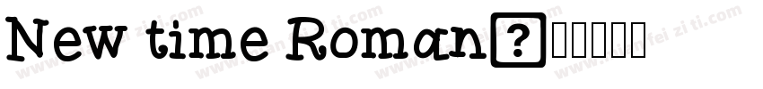 New time Roman字体转换
